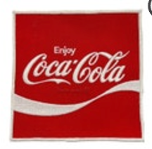 Vintage Coca Cola Coke 6" Jacket Patch Embroidered Square Crisp Clean