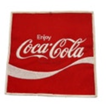 Vintage Coca Cola Coke 6" Jacket Patch Embroidered Square Spot