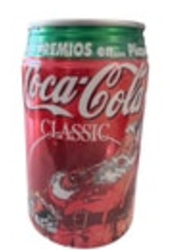 Spanish Santa Coca Cola Can French 1997 Edition Some Fading