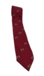 LOUIS DELL'OLIO Mens 100% Red w/flowers Silk Neck Tie Made in Italy