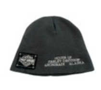 Harley Davidson Motorcycles Gray Beanie Logo Hat One Size Unisex Anchorage