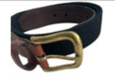 Dockers Men's Leather Canvas Black Stretch Belt L 36