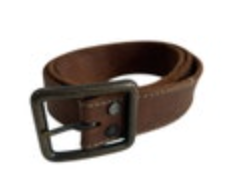 Levi Strauss Men’s Brown Leather Belt Weathered Leather 33”-39”