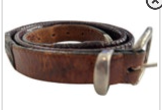 Vtg Woven Leather Intricately Braided Brown Belt Brass Buckle Large/XL 34”-38"