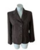 NWT Ann Taylor Brown Pinstripe 3-Button Blazer Jacket Sz 14 MSRP $109