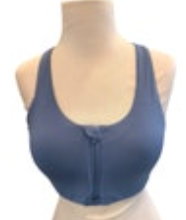 Lululemon Energy Zip-Front Bra Slate Blue Criss Cross Strap tag removed READ