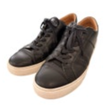 Greats Brooklyn The Royale Shoes Size 10.5 Leather Sneakers Preppy Casual Black
