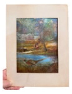 Metallic Foil Print Dufex Prints Pheasant Made In England