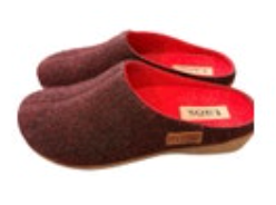 Taos Woolery Red Maroon Wool Clogs Women’s Sz 41 US 10 10.5 Slippers