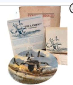The Landing Canadian Goose Bradford Exchange Collector Plate