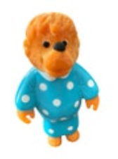 Vintage 1986 Berenstain Bears Plastic Figure Mama Bear Vinyl