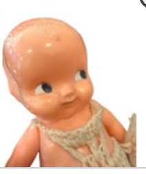 Vintage Kewpie Doll Irwin Shaker Baby Powder Dispenser 6.5" 1950 50 Retro Prop