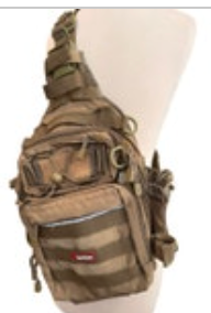 Piscifun Waterproof Fishing Tackle Sling Backpack Khaki Organize