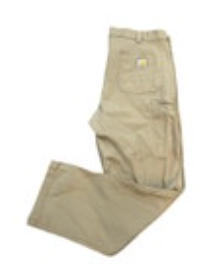 Carhartt 38x32 Relaxed Fit Rugged Flex Work Pants Khaki Cotton Canvas Men’s EUC