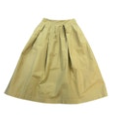 GALLEGO DESPORTES Gold Yellow Pleated Skirt Women's M - Excellent Condition