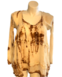 Jen’s Pirate Booty Gauze Babydoll Boho Tunic 100% Cotton P/S