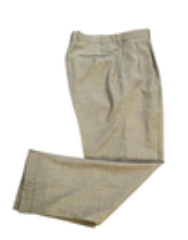 Polo University Ralph Lauren Pants Mens 36x32 Tan Wool Check Dress Slacks Vtg
