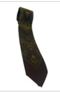 Vintage Don Loper of California Tie 1960s Narrow Brown Retro Necktie