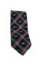 70s/80s Vintage Mens Neck Tie ~ Equestrian Riding Crop/Riding Hat 100% Silk 54"