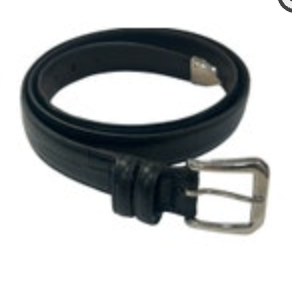 Black Bridle Leather Belt Top Grain Leather Size 44 USA Made Fits 42-47"