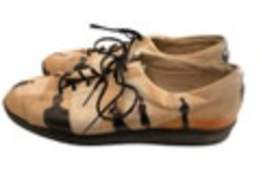 Jeon Icon Art Wearable Mens Sz 4 Women Sz 6 Leather Lace Up USA Made Shoes