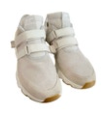 Sorel Kinetic Lite Strap NL3520-100 White Suede Leather Sneakers Womens Size 9