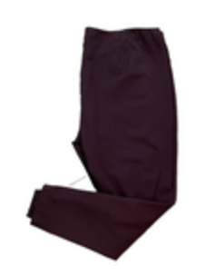 J Jill Pants Womens XL Purple Red Ponte Leggings Pull On Career Stretch