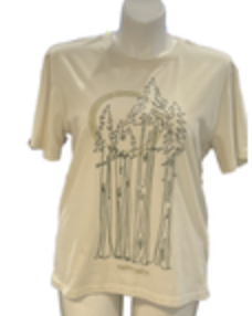 Happy Earth Apparel Redwood Tree Nature T-Shirt XL Y2K Moon EUC