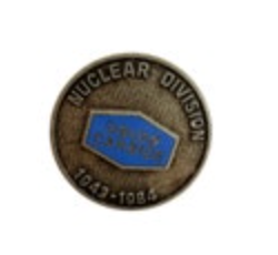 Vintage Union Carbide Nuclear Division Tie Tack Lapel Pin 1943 1984 Collectible