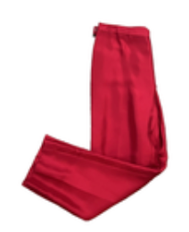 Vintage Y2K Ann Taylor Silk Ankle Dress Pants Womens 12 Petite Red High Rise