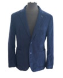 TailorByrd Collection Navy Blue Textured Sport Coat Blazer Men's 42S