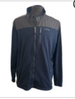 Orvis Classic Collection Full Zip Navy Blue Gray Logo Jacket Size XXL Gorpcore