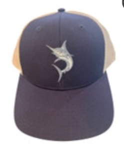 NWT Life is Good Trucker Hat Adjustable Blue Marlin Snapback Mesh MSRP $28.50