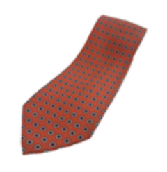 Hunt Club Men's Tie 100% Silk Made in Italy Orange Floral READ