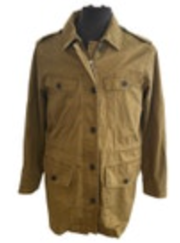 Banana Republic Utility Military Safari Jacket Brown Large Button Up Jacket