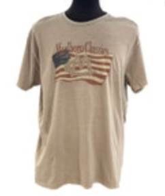 Vintage Marlboro Classics Flag USA Big Logo 90s T Shirt Men Size XXL Beige READ