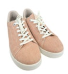 Rieker Evolution Peach Canvas Contrast Stitch Tennis Shoe Size 39 US8 Sneakers