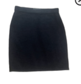 Peruvian Connection Knit Jacquard Black Skirt Alpaca Wool Size M