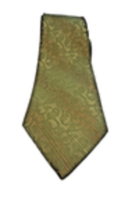 Vintage Wembley Wide Tie Green Brown 70s Retro Career Statement Neck Tie