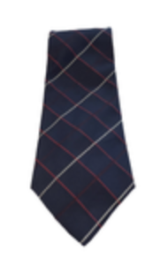 Silvio Fiorello Mens Neck Tie Blue Red White Windowpane Silk Made in Italy