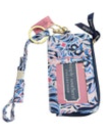 NEW Simply Southern Lanyard Floral Print Zip ID Card Wallet