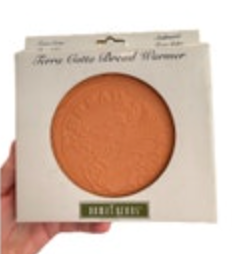 Round Terra Cotta Clay Bread Warmer New in Package NIB