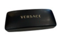 Versace Black Hard Case Glasses Sunglasses with Cleaning Cloth