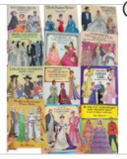 12 Vintage Tom Tierney Paper Dolls Gibson Macdonald Gilded Age Medieval Victoria