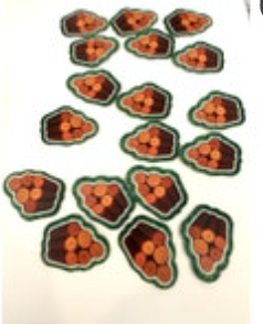 Catan Junior 18 Logs Resource Tiles Replacement Game Piece Components