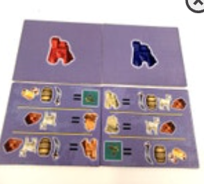 4 Catan Junior Board Game Replacement Parts Only Building Cost Tiles
