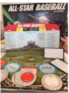 VINTAGE All Star Baseball Game 60 Player Discs Cadaco 1968 Sports Stats No 183