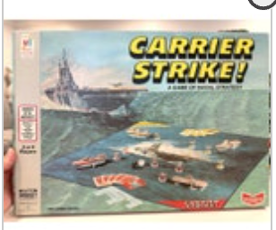 Vintage 1977 Milton Bradley Carrier Strike Naval Strategy Board Game Complete