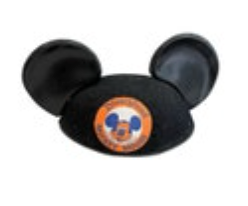 Disneyland Mickey Mouse Ears Felt Wool Blend Hat Plastic Ears Vintage Walt