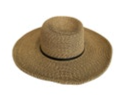 Sun N Sand Headwear Paper Straw Blend Wide Brim Hat Sun Garden Beach UPF 50+